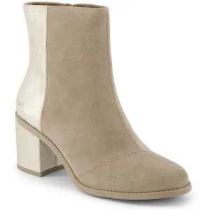 100212922 Womens Zipper Suede Mid-Calf Boots