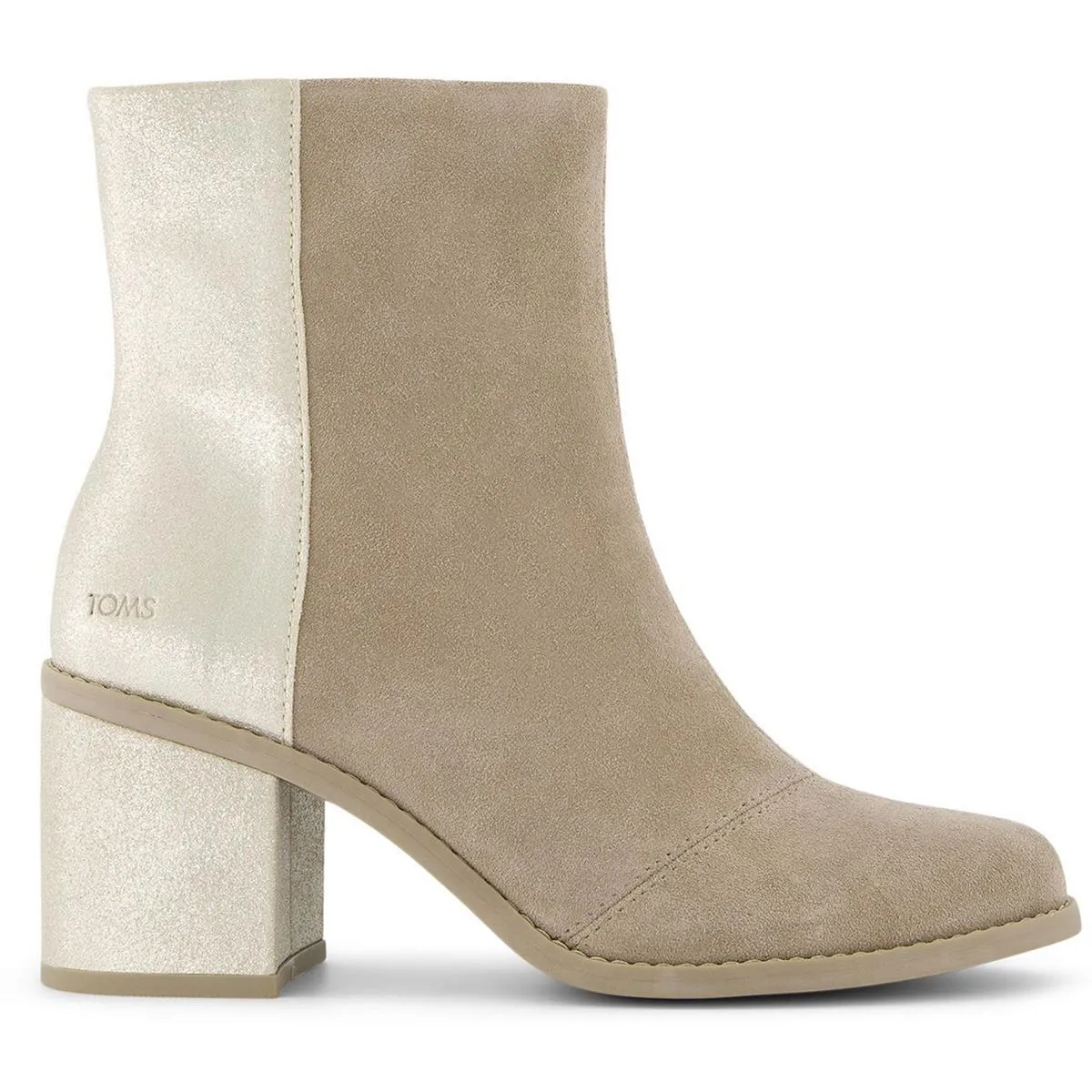 100212922 Womens Zipper Suede Mid-Calf Boots