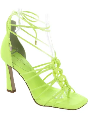 Achaia Womens Square Toe Thong Strappy Sandals