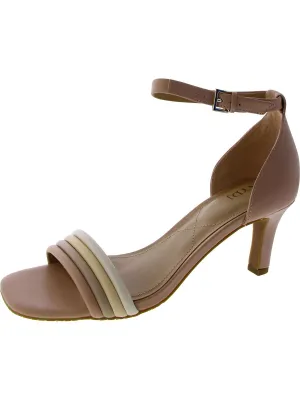 Addie Womens Leather Dressy Heels