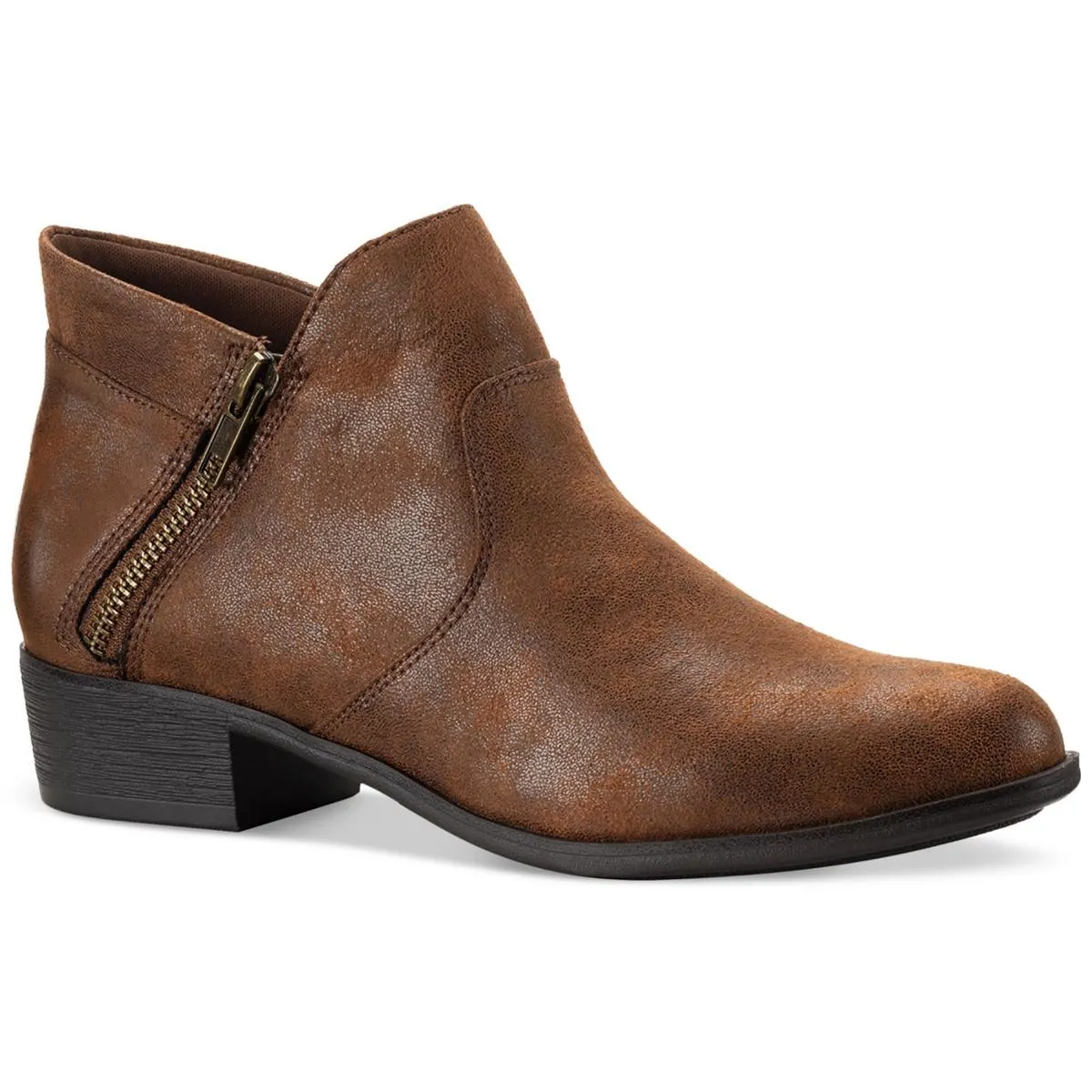 Adelinee Womens Padded Insole Almond Toe Ankle Boots