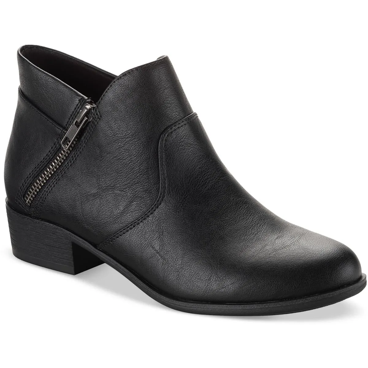 Adelinee Womens Padded Insole Almond Toe Ankle Boots