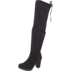 Adora Womens Zip Up Pull On Over-The-Knee Boots