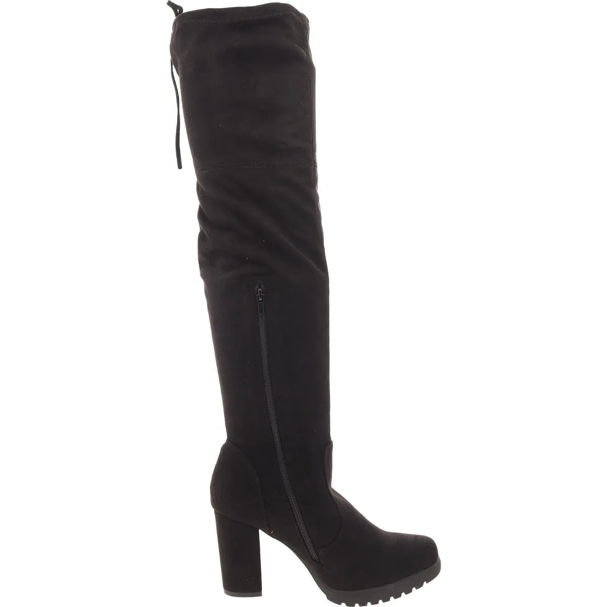 Adora Womens Zip Up Pull On Over-The-Knee Boots