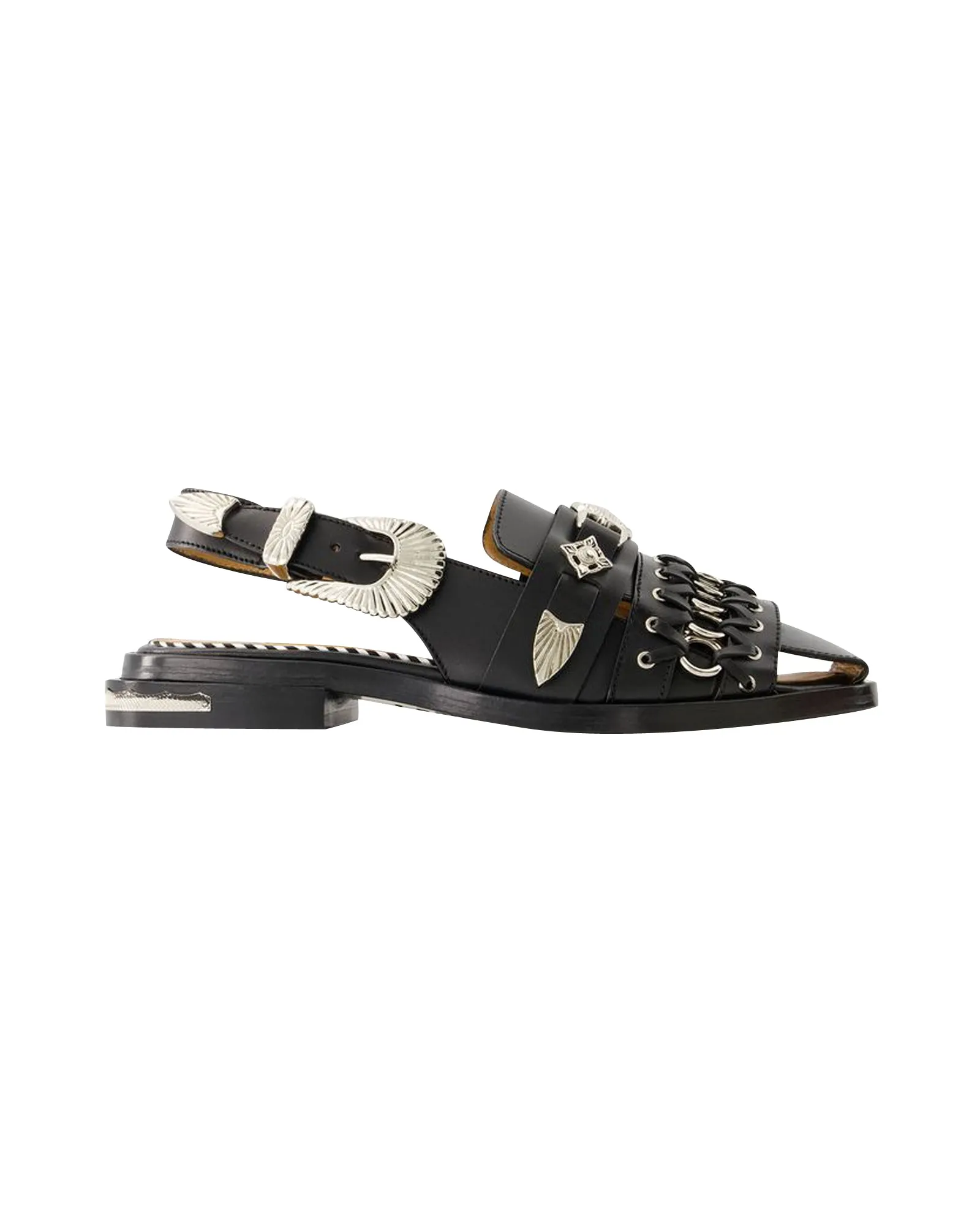Aj1312 Sandals - Toga Pulla - Leather - Black