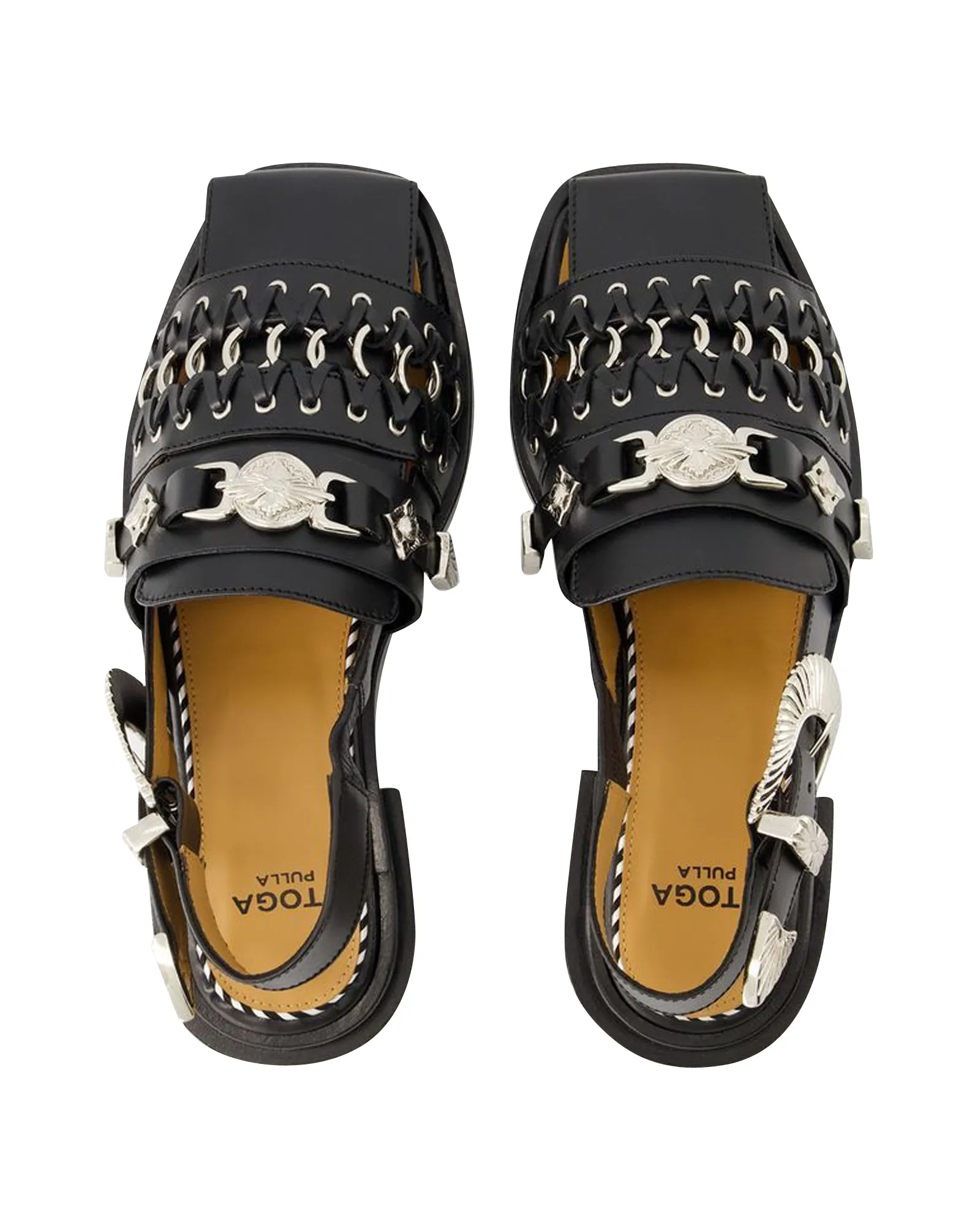 Aj1312 Sandals - Toga Pulla - Leather - Black