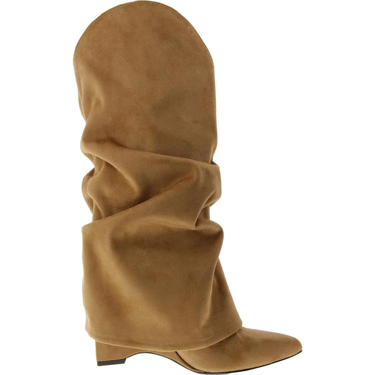 AMAZIN 2 Womens Faux Suede Pointed Toe Knee-High Boots