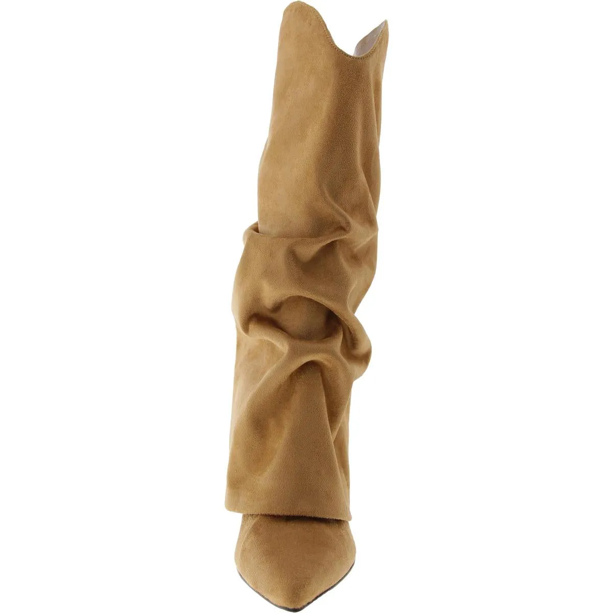 AMAZIN 2 Womens Faux Suede Pointed Toe Knee-High Boots