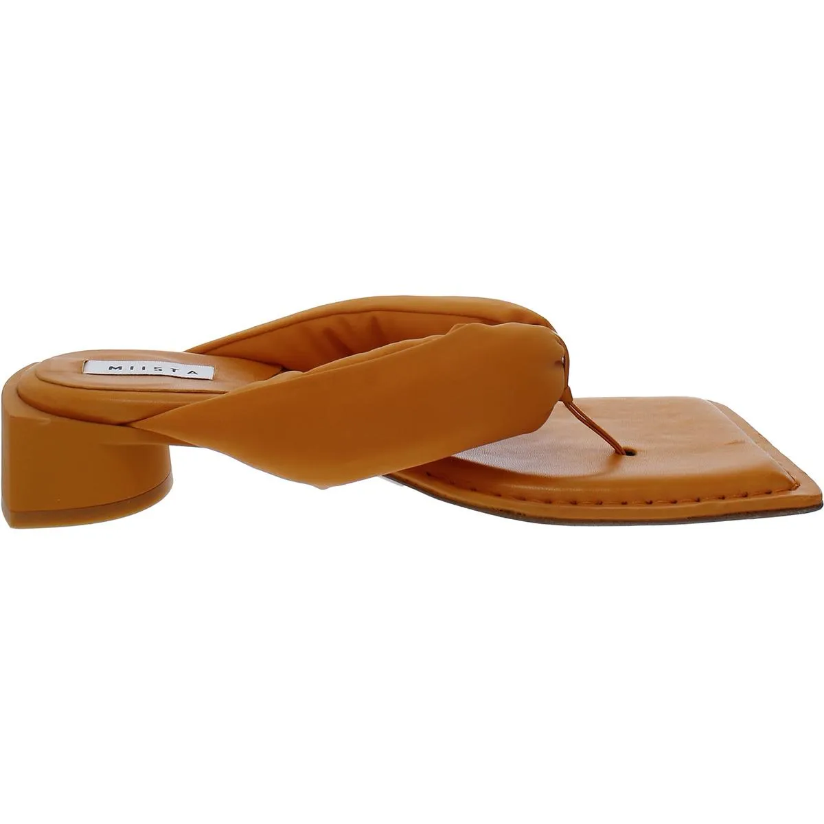 Anais Womens Square Toe Slip On Flip-Flops