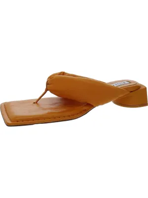 Anais Womens Square Toe Slip On Flip-Flops