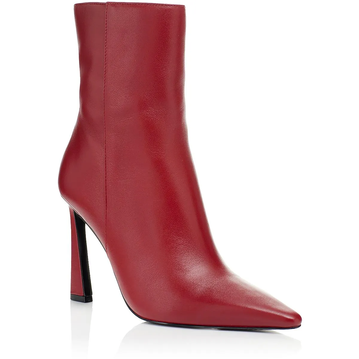 AQLEONA Womens Zipper Leather Ankle Boots