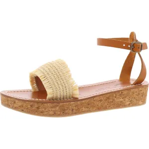 Atribis Womens Fringe Man Made Ankle Strap