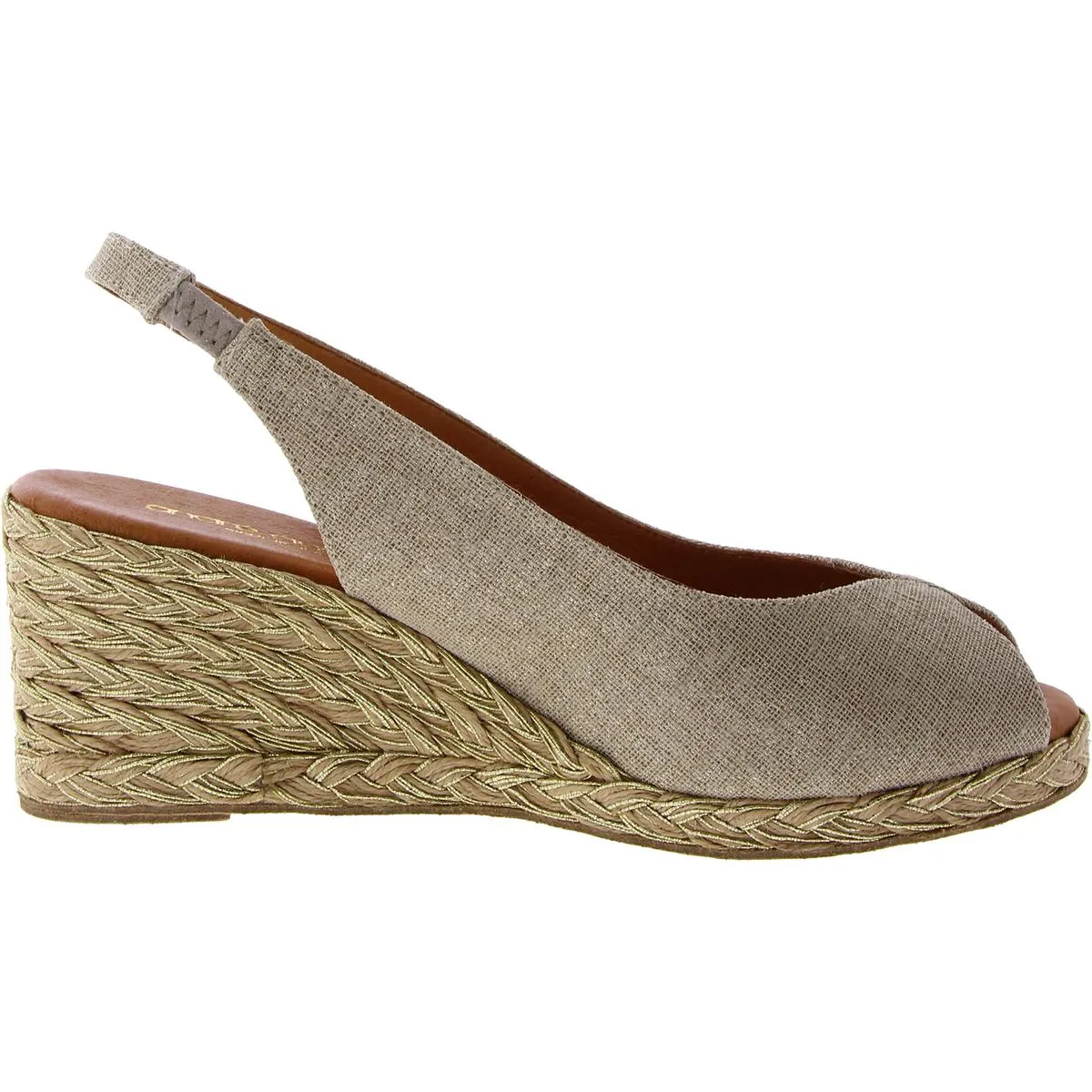 Audrey Womens Canvas Peep Toe Espadrilles