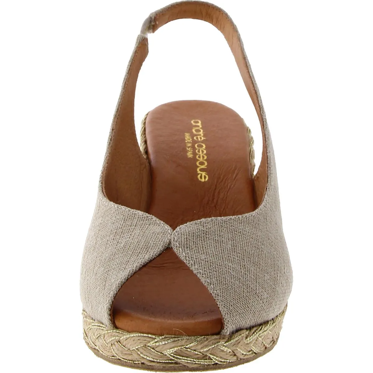 Audrey Womens Canvas Peep Toe Espadrilles