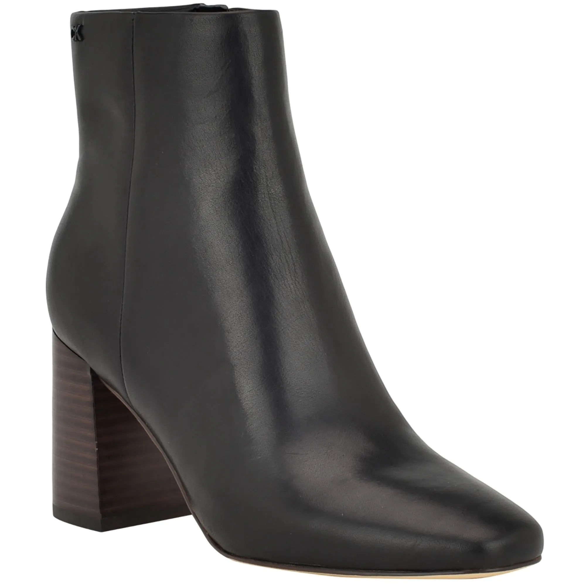 Audrina Womens Leather Square Toe Booties