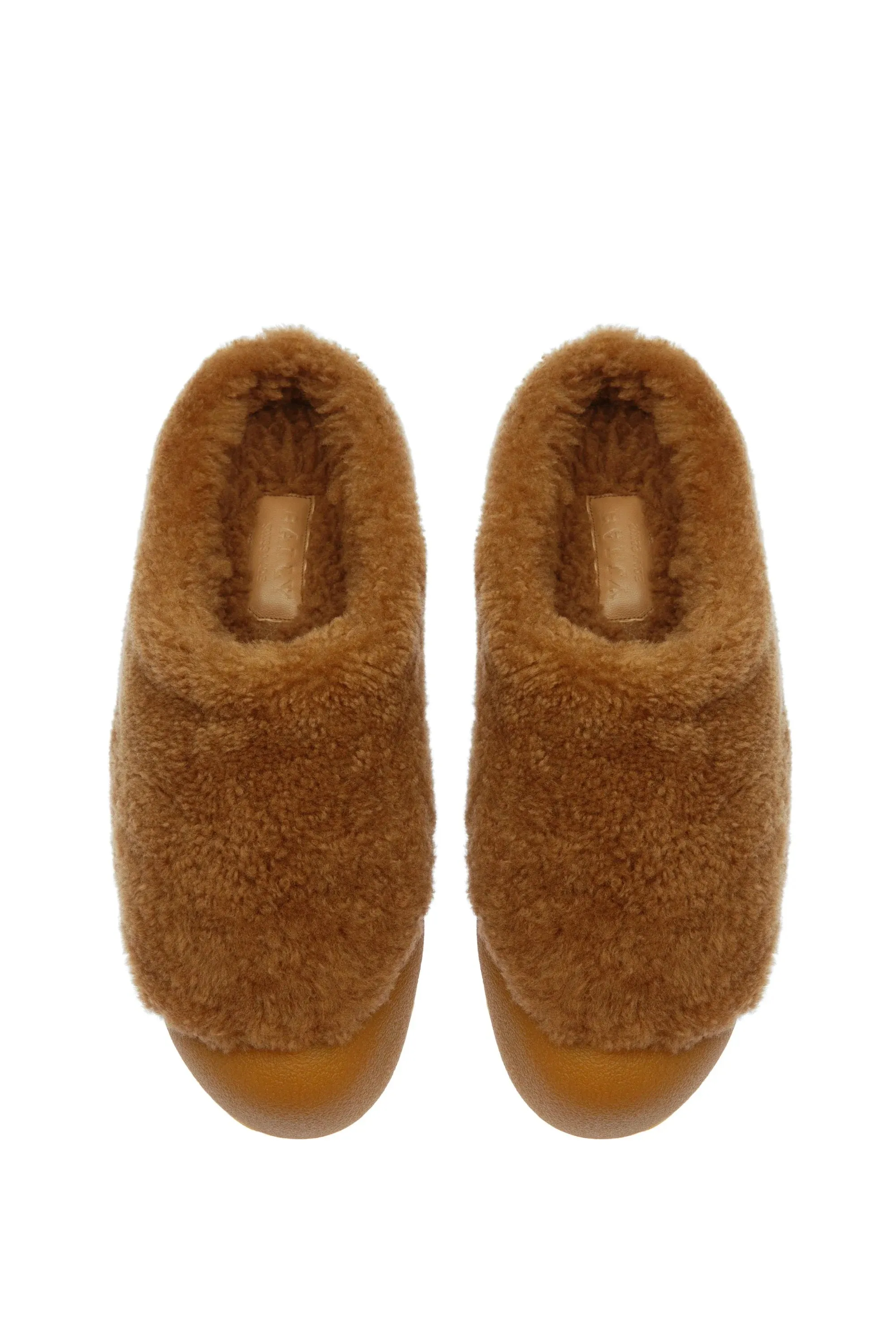 Bally Crans 6302959 Women's Camel Calf Leather Slippers