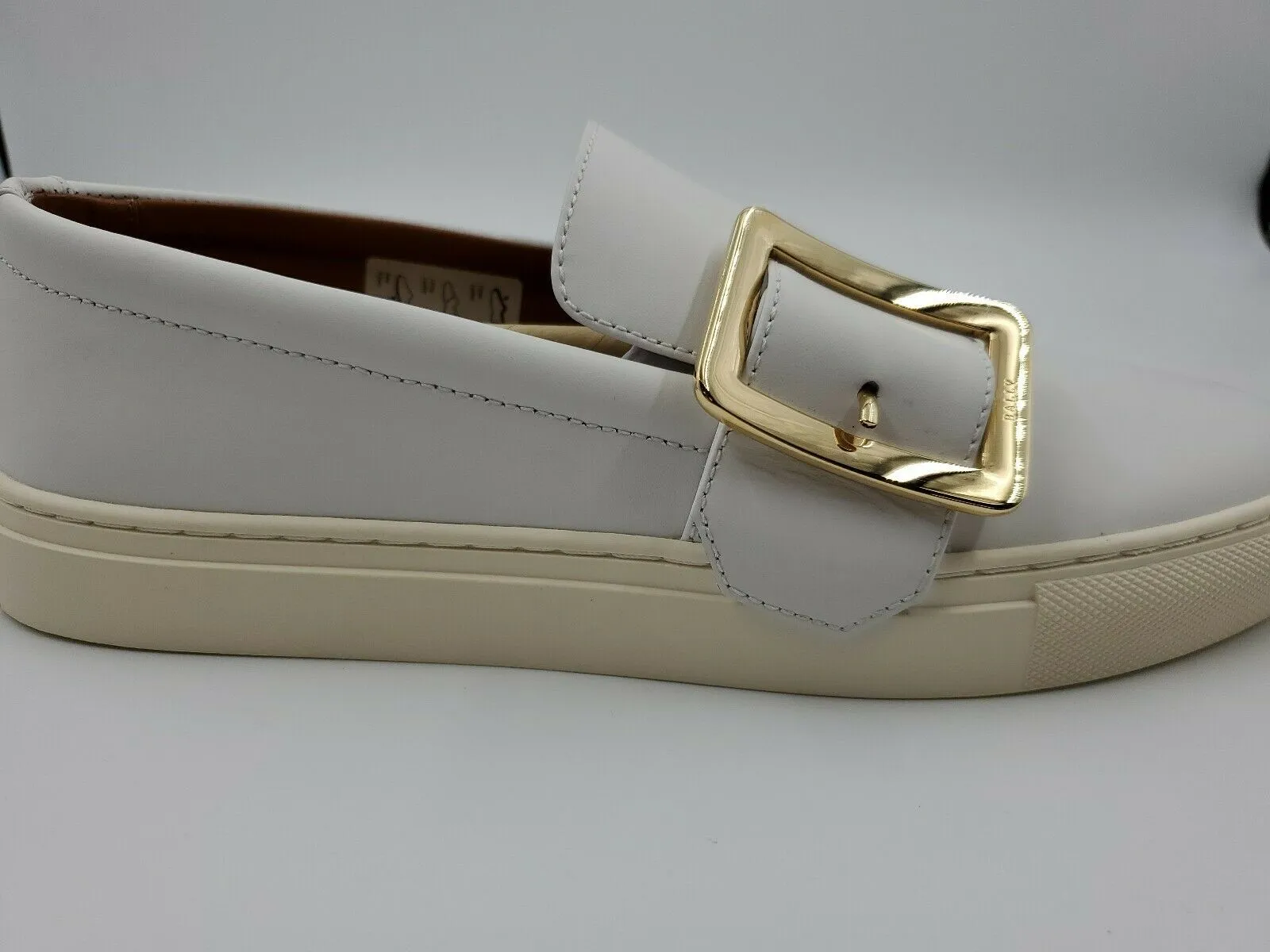 Bally Heska 07 Women's 6217886 White Calf Leather Slip On Sneakers