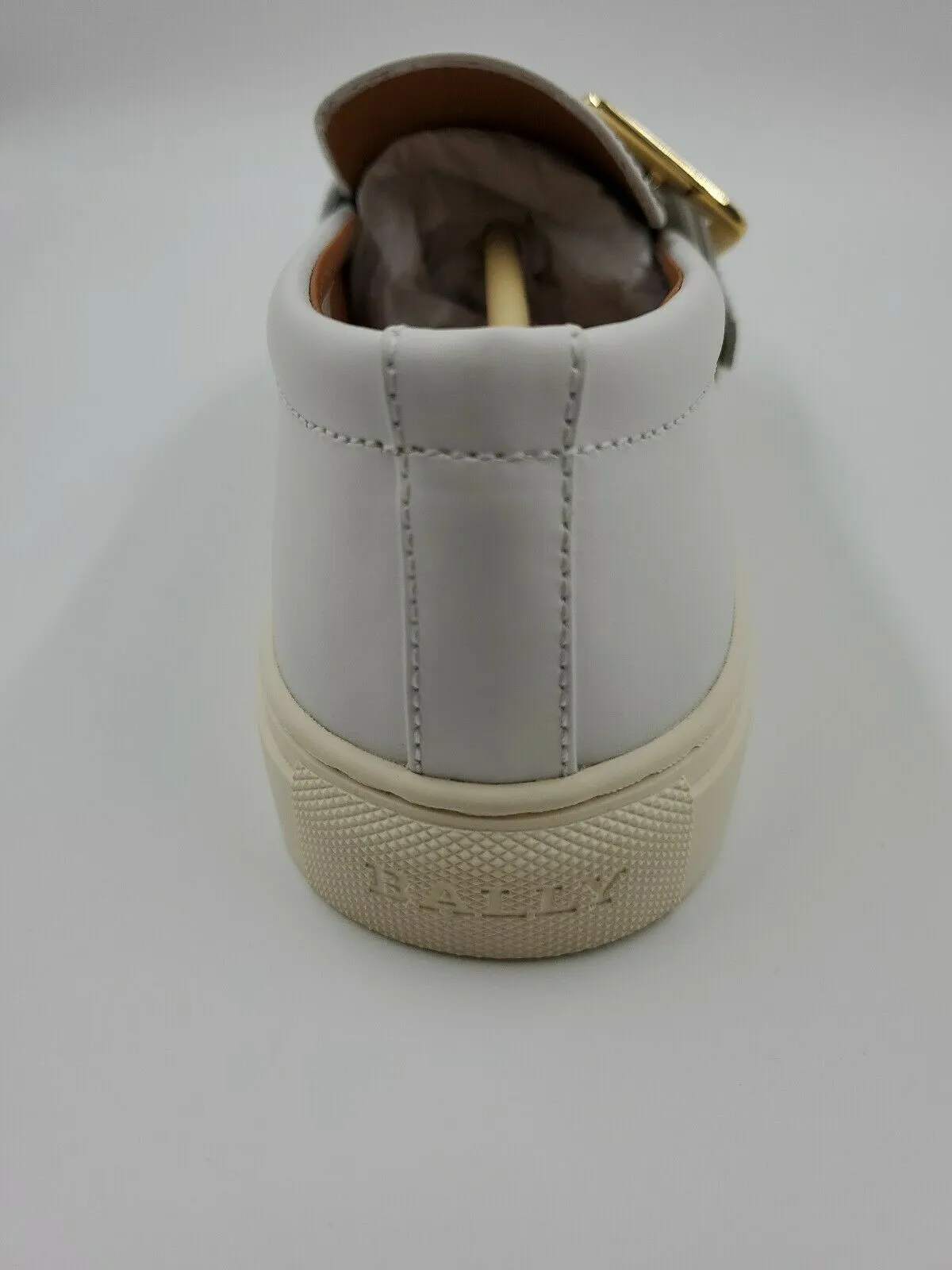 Bally Heska 07 Women's 6217886 White Calf Leather Slip On Sneakers