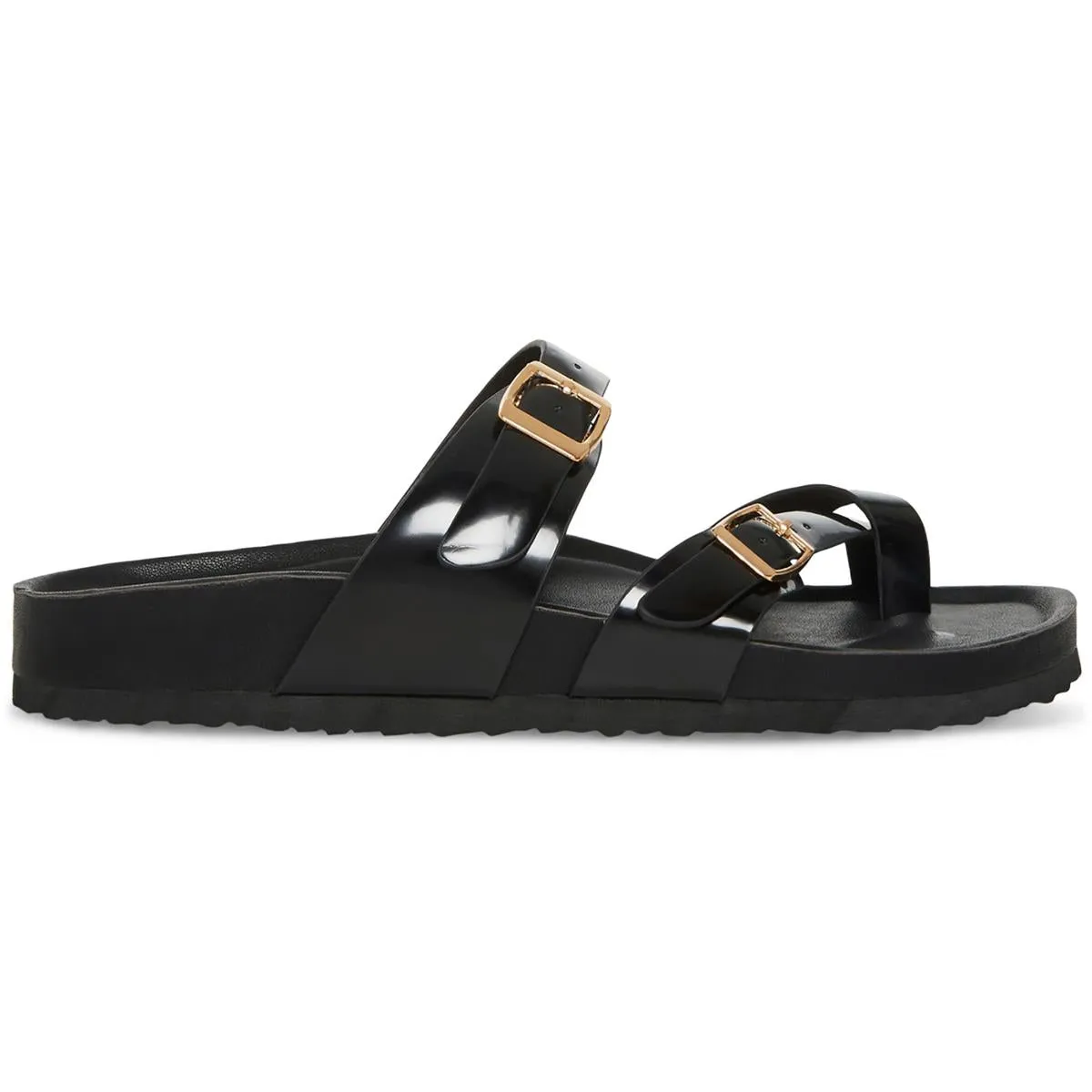 BANTER Womens Comfort Insole Faux Leather Flatform Sandals