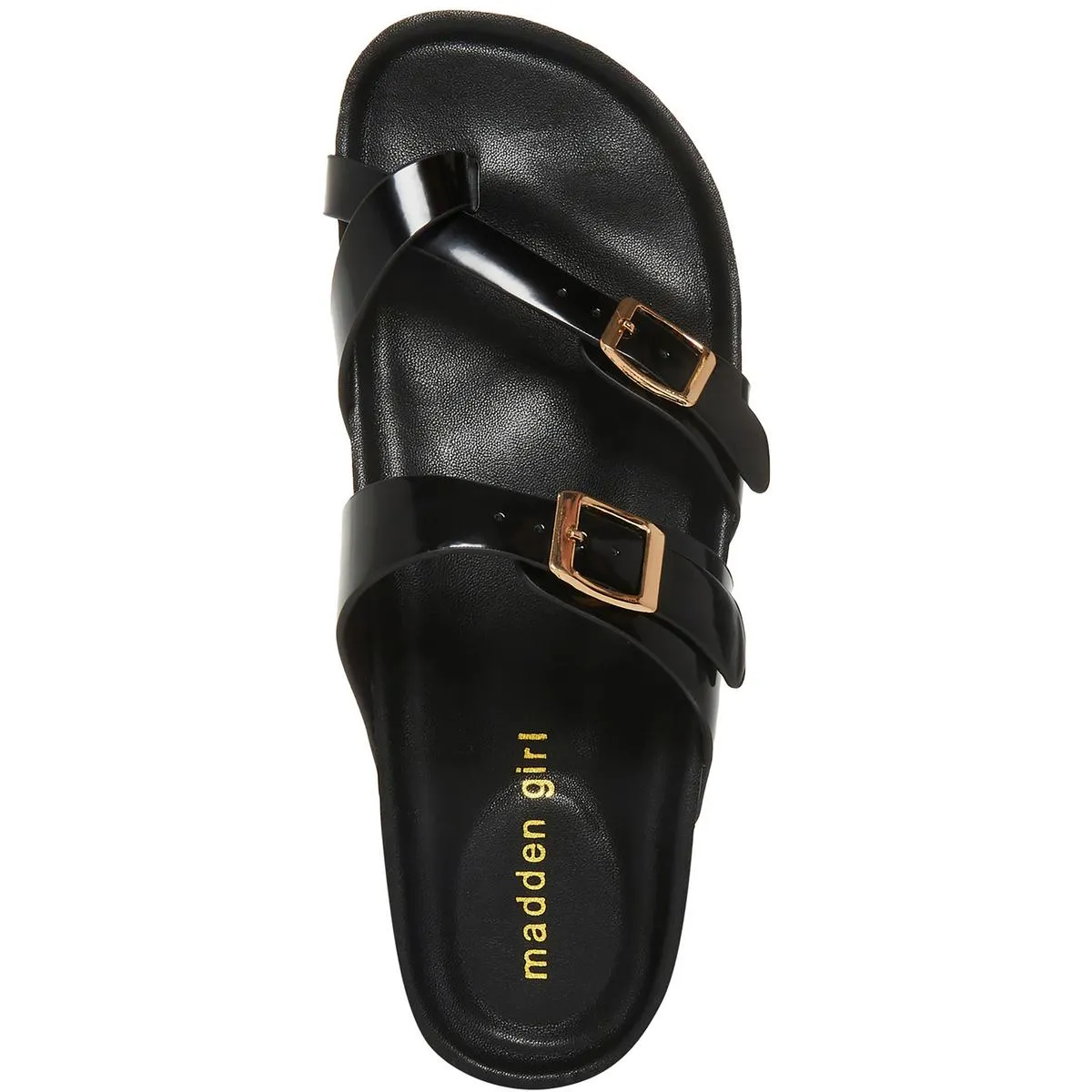 BANTER Womens Comfort Insole Faux Leather Flatform Sandals