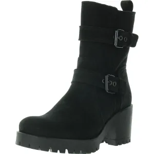 Bedford Womens Zipper Nubuck Mid-Calf Boots
