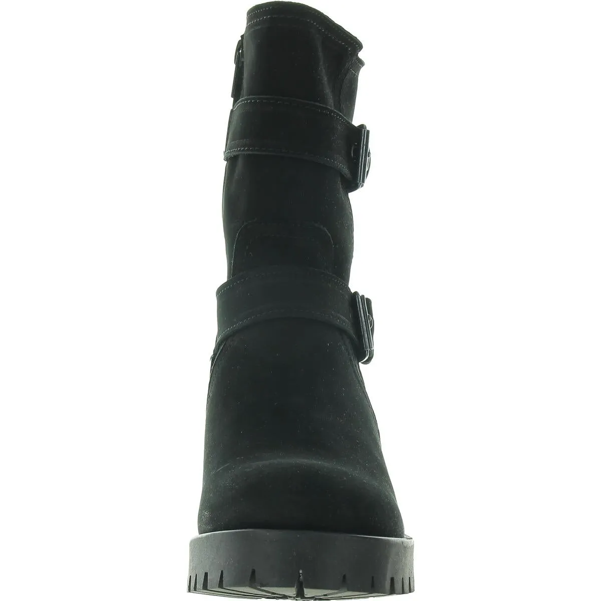 Bedford Womens Zipper Nubuck Mid-Calf Boots