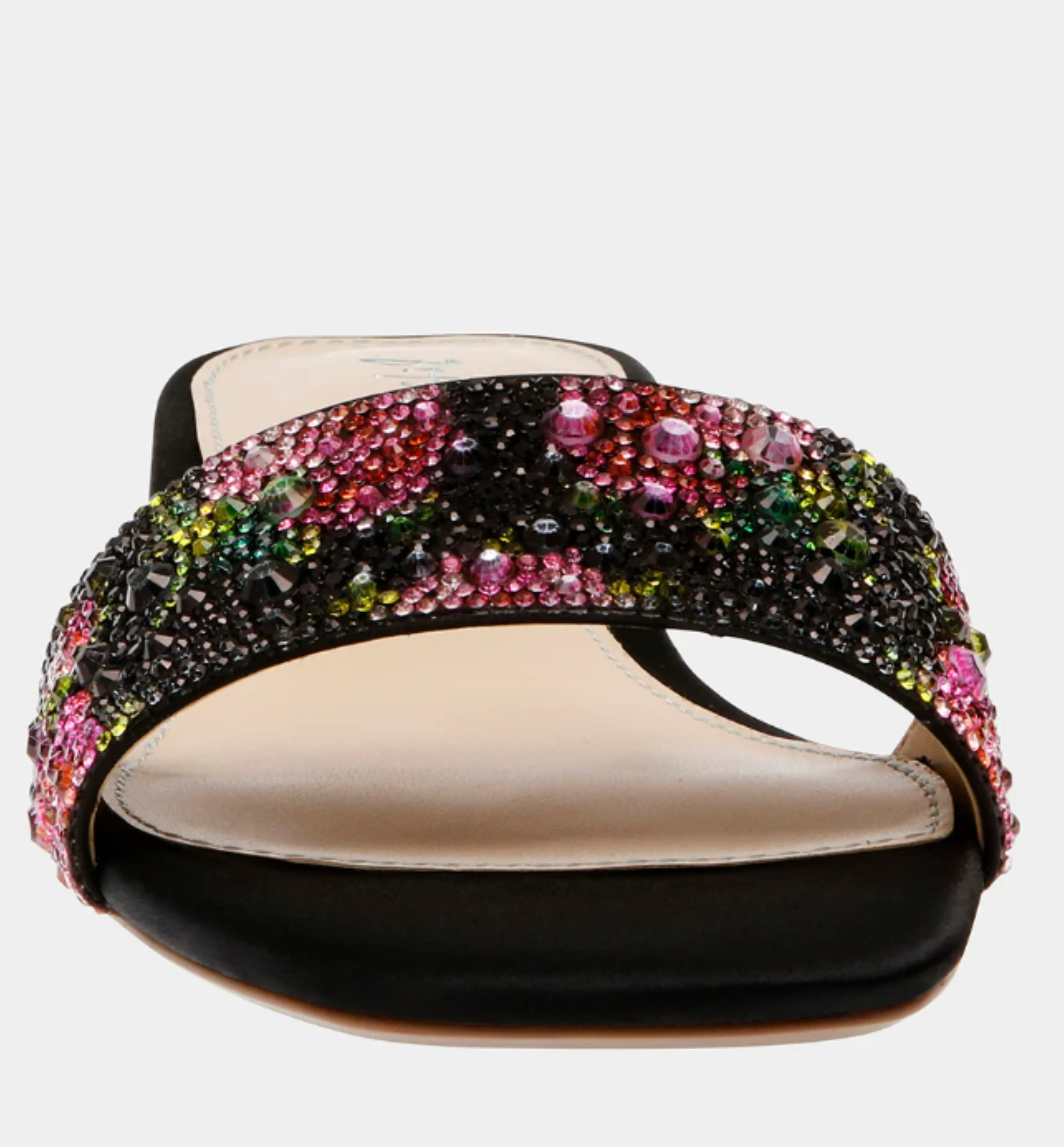 Betsey Johnson Sunny Black Pink Floral Slip On