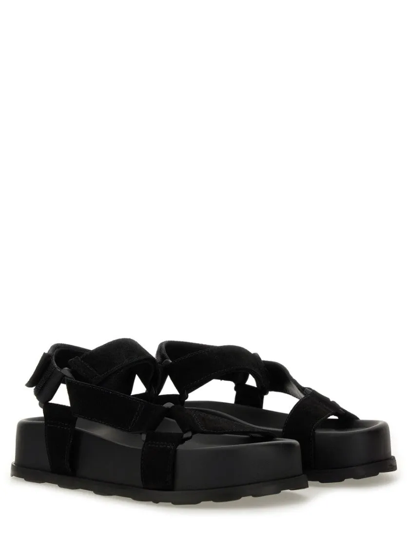 Black Leather Sandals