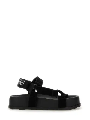 Black Leather Sandals