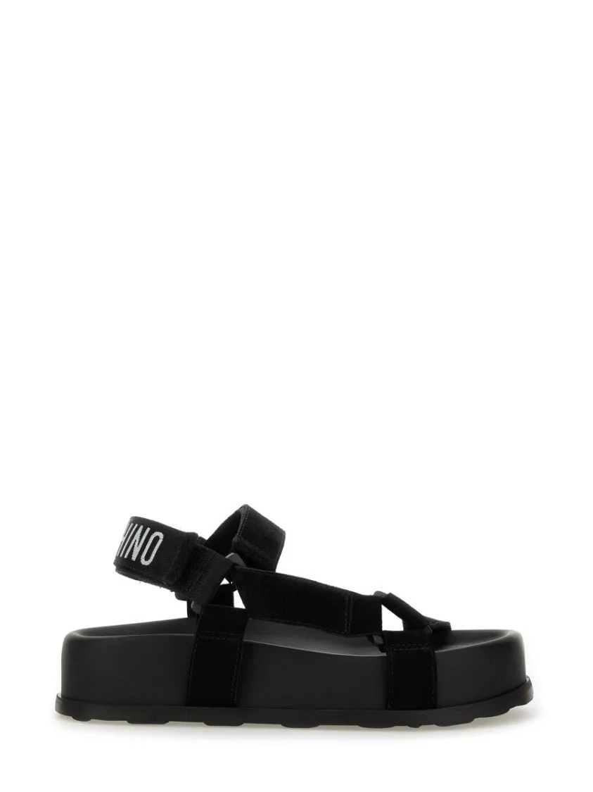 Black Leather Sandals