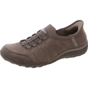 Breathe Easy Home Body Womens Memory Foam Nubuck Slip-On Sneakers