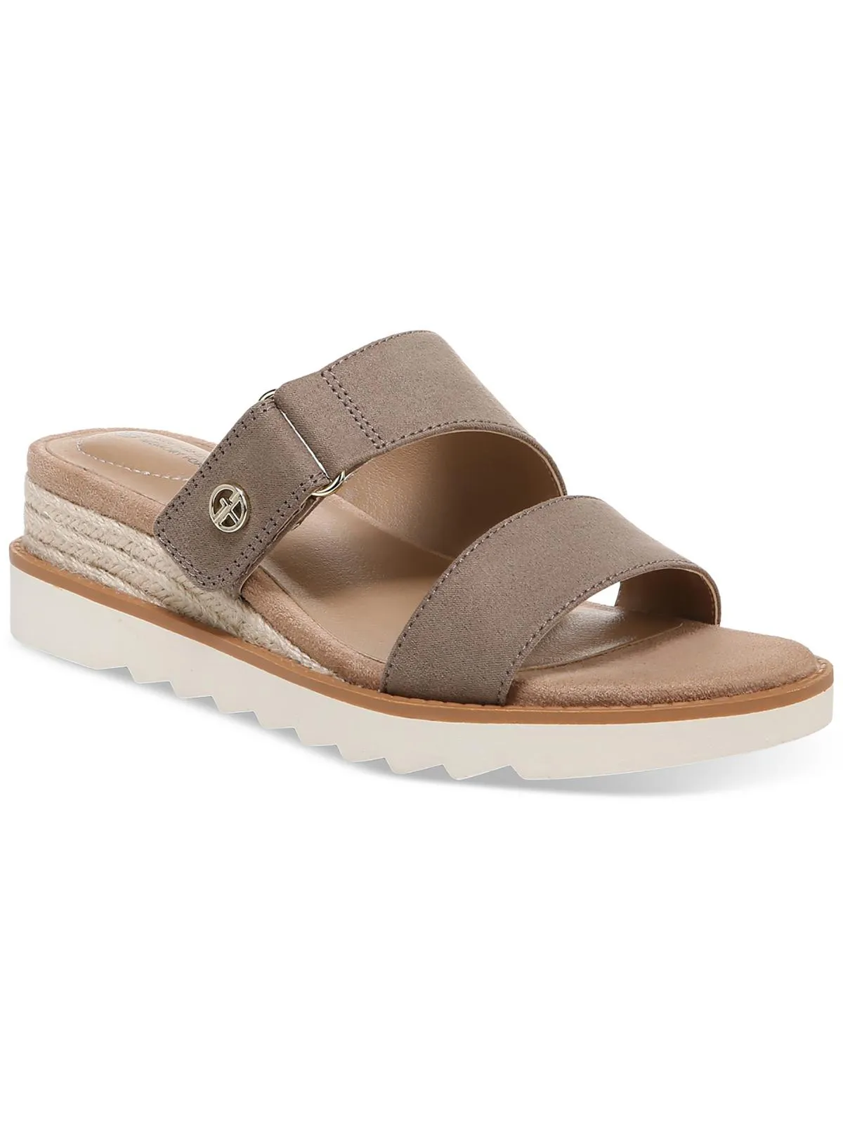 Bryerr Womens Faux Leather Adjustable Espadrilles