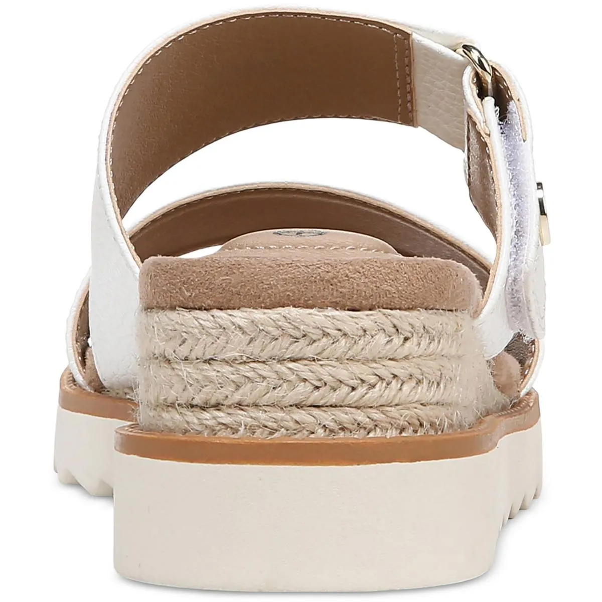 Bryerr Womens Faux Leather Adjustable Espadrilles