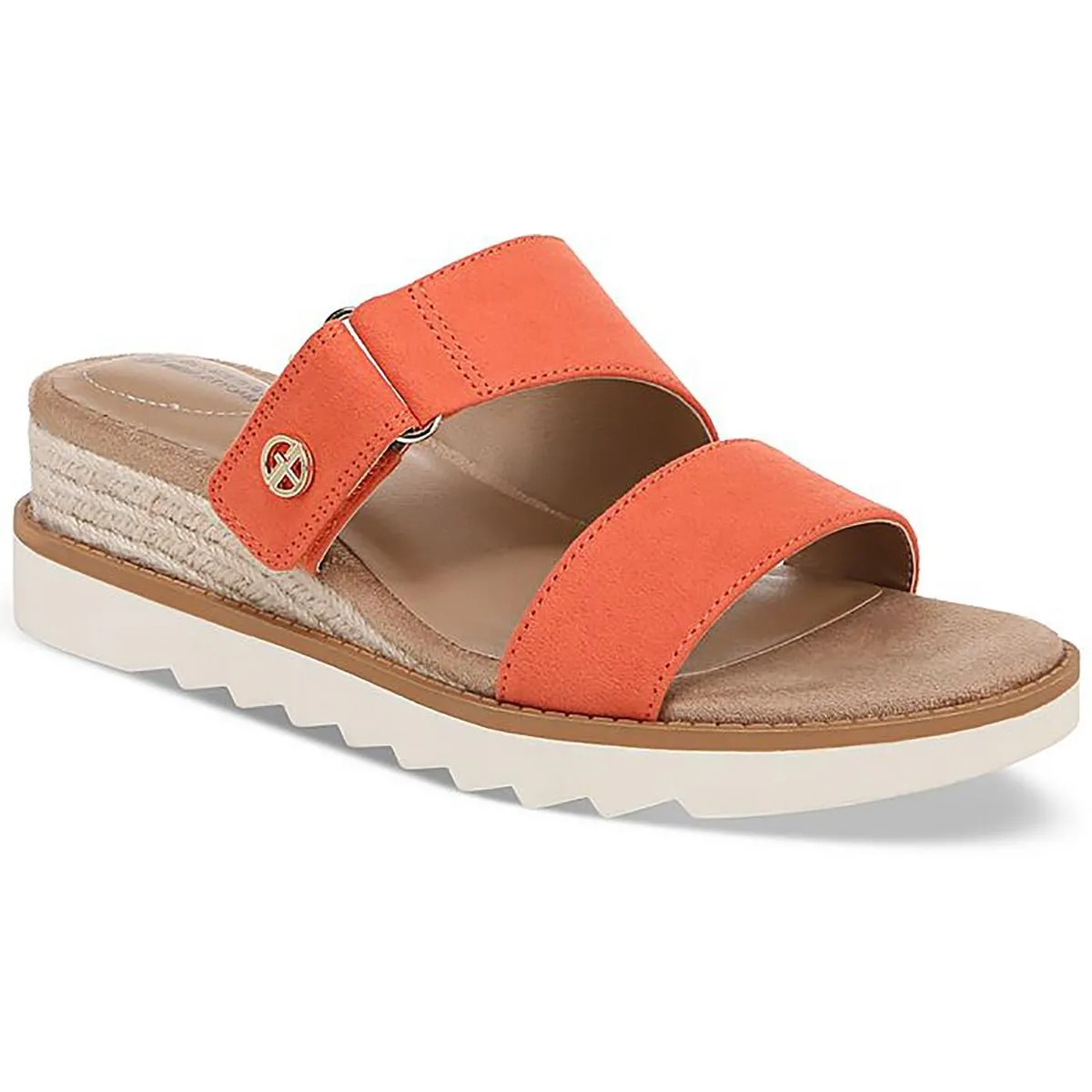 Bryerr Womens Faux Leather Adjustable Espadrilles