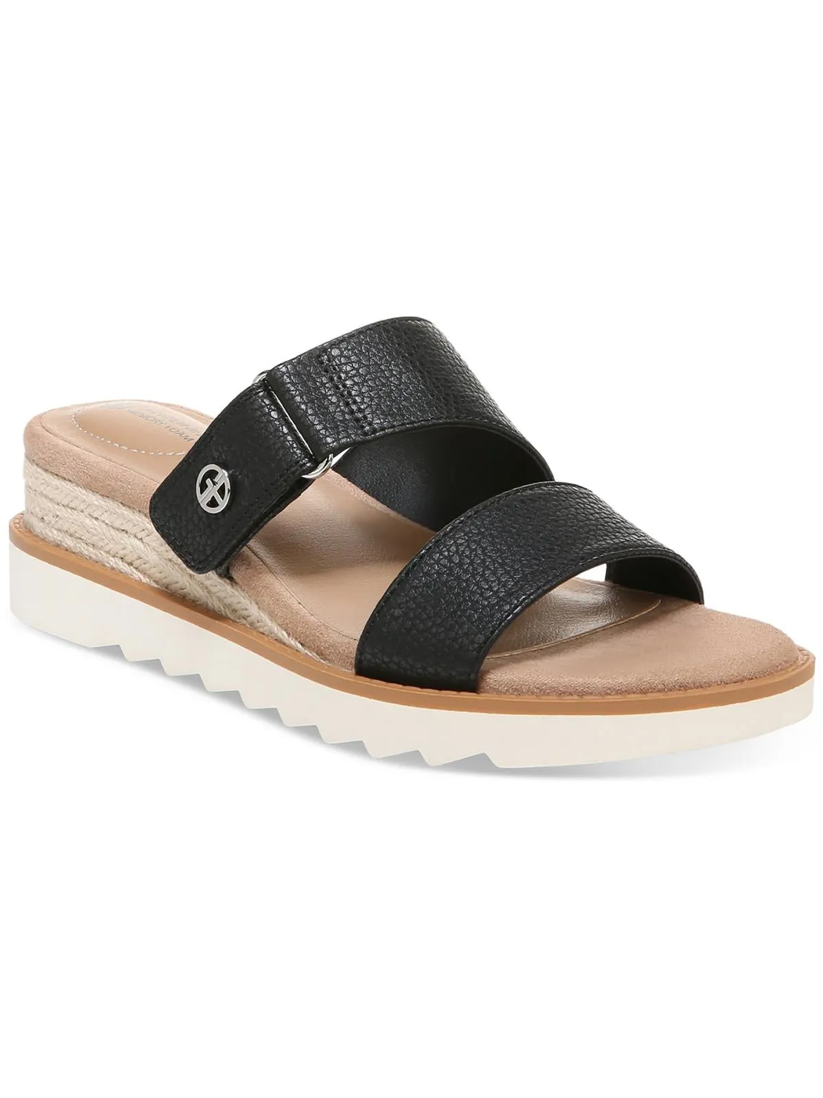 Bryerr Womens Faux Leather Adjustable Espadrilles