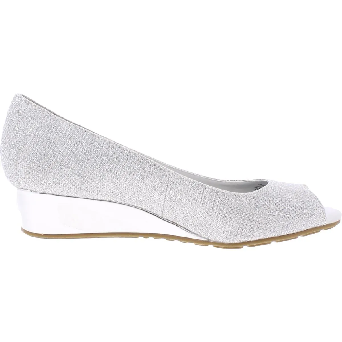 Candra 2 Womens Solid Peep Toe Wedge Sandals