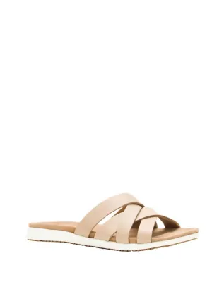 Cara Cross Sandal In Taupe