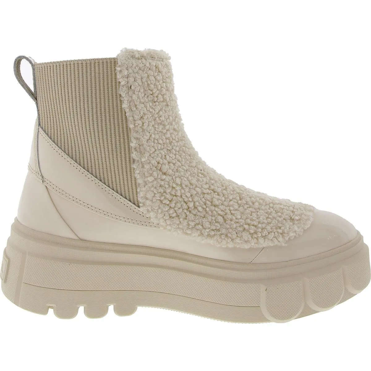CARIBOU X Womens Lugged Sole Manmade Ankle Boots