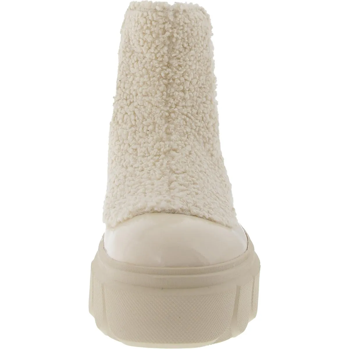CARIBOU X Womens Lugged Sole Manmade Ankle Boots
