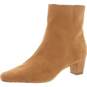 Carlie Womens Zipper Faux Suede Booties
