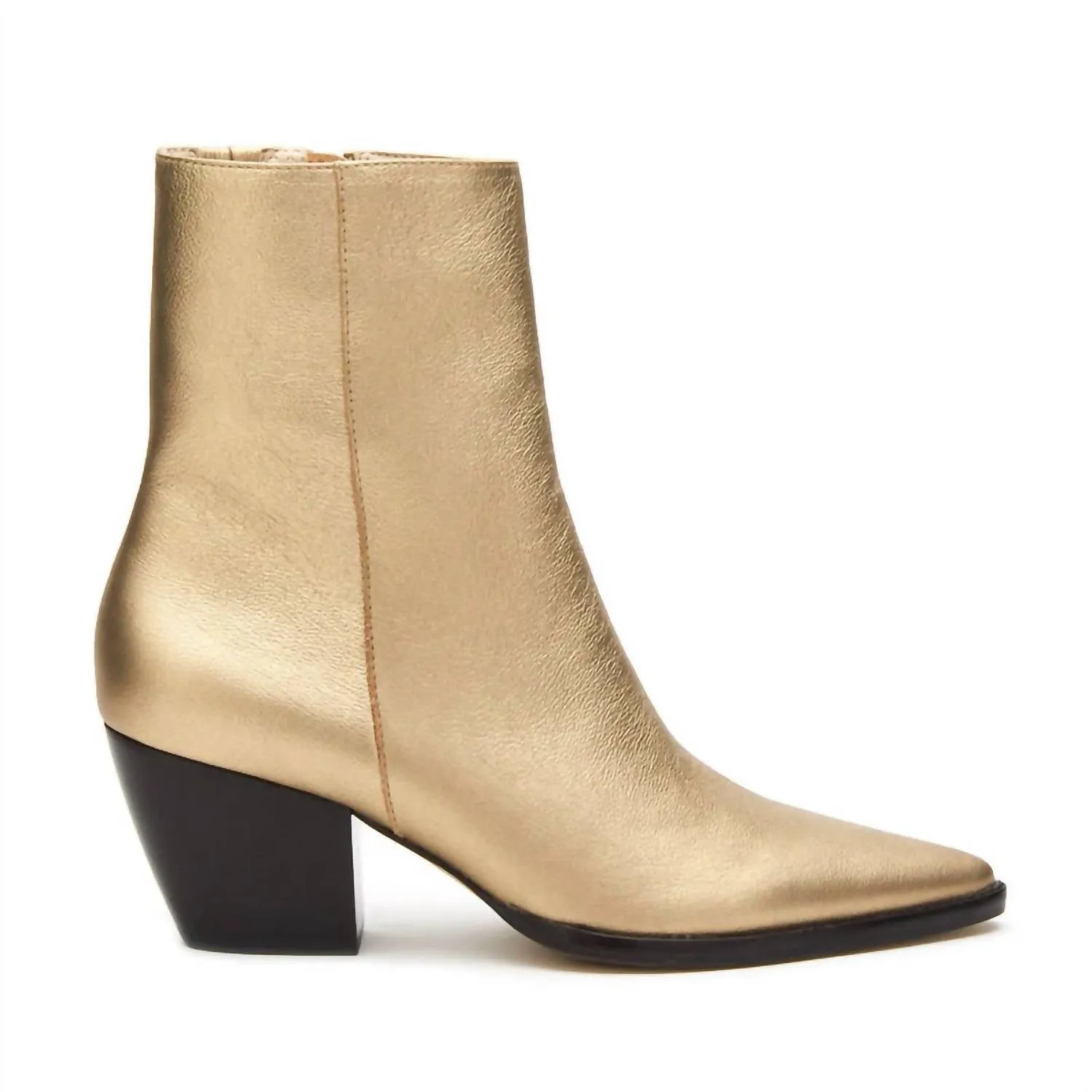 Caty Ankle Boot In Gold