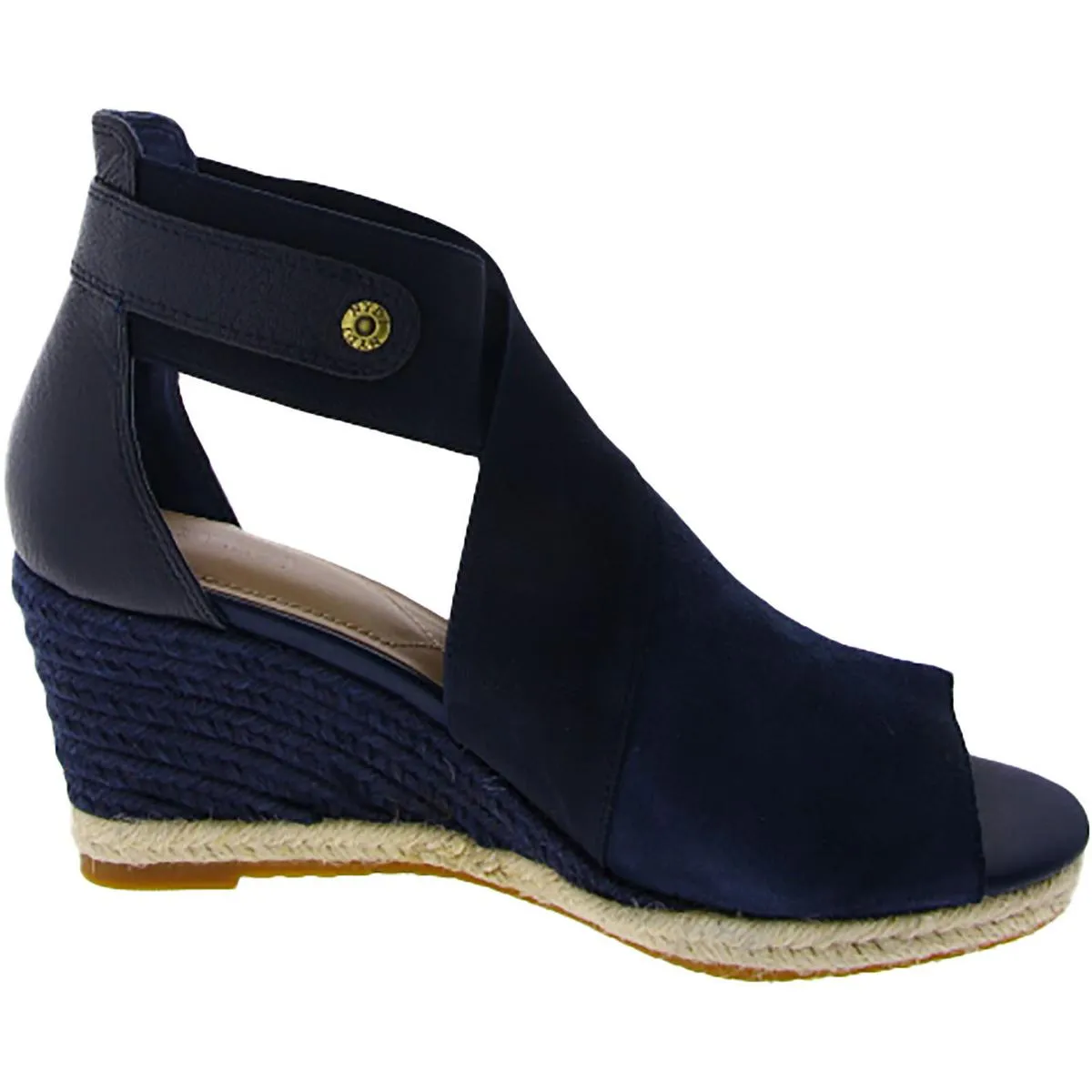 CHARISMA Womens Faux Suede Open Toe Wedge Sandals