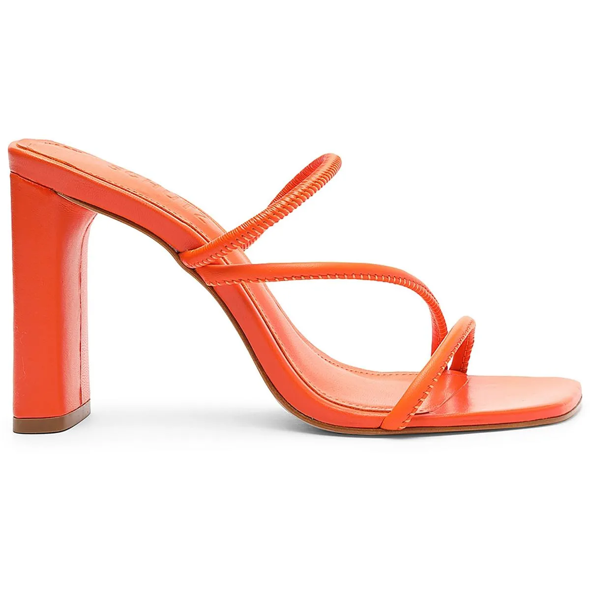 Chessie Womens Faux Leather Slip On Block Heel