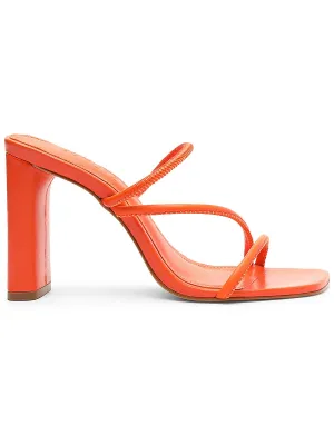 Chessie Womens Faux Leather Slip On Block Heel