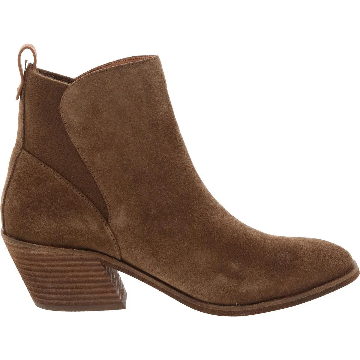 Clint Western Womens Solid Suede Booties