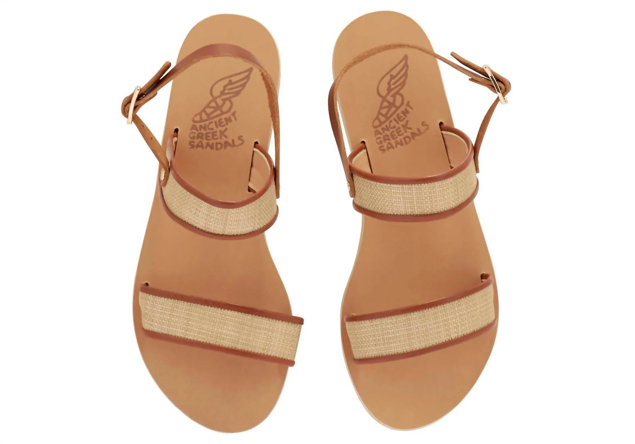 Clio Sandals In Lino-Cotto