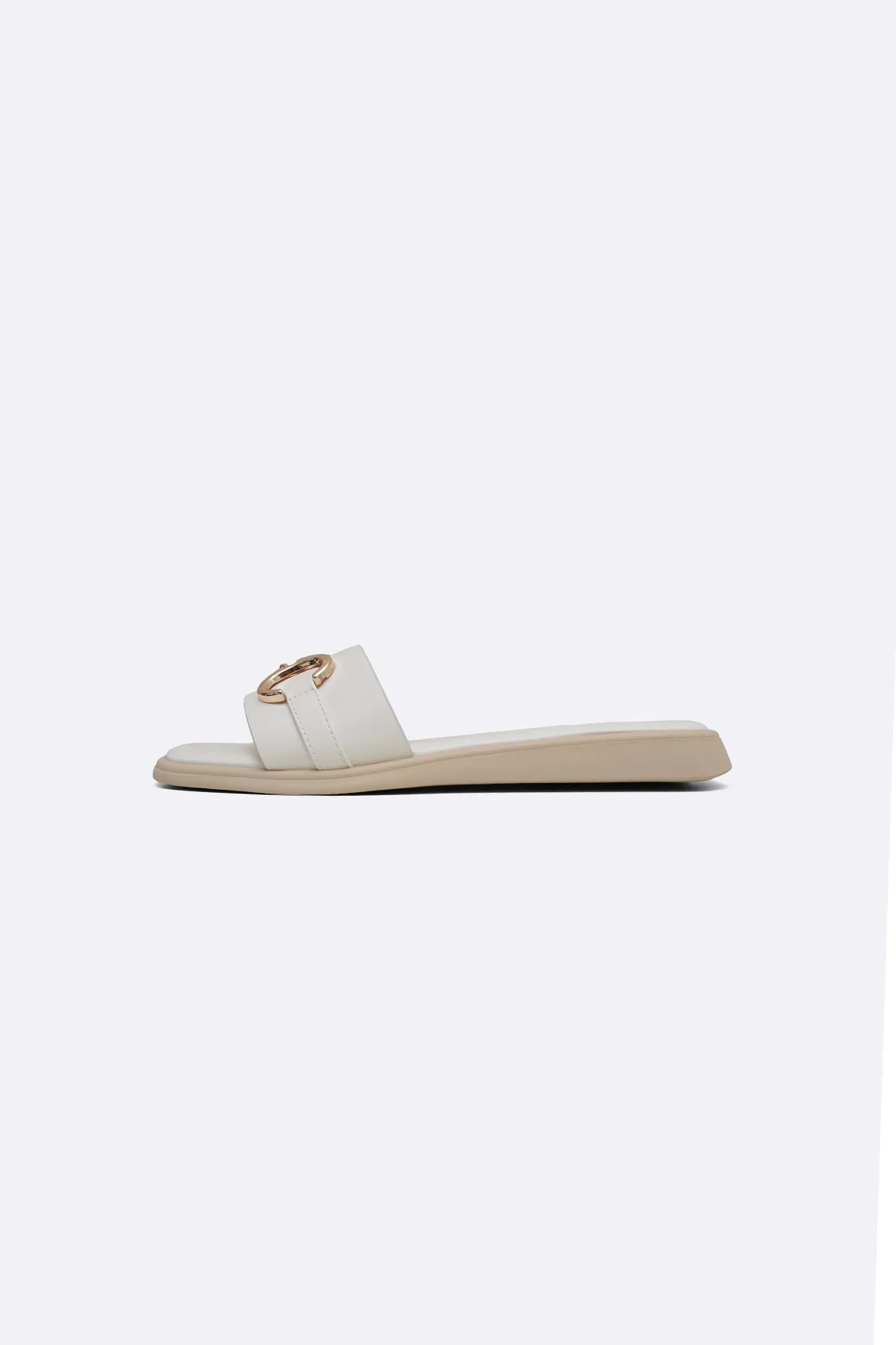 COMFY BUCKLE SLIDES