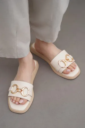 COMFY BUCKLE SLIDES