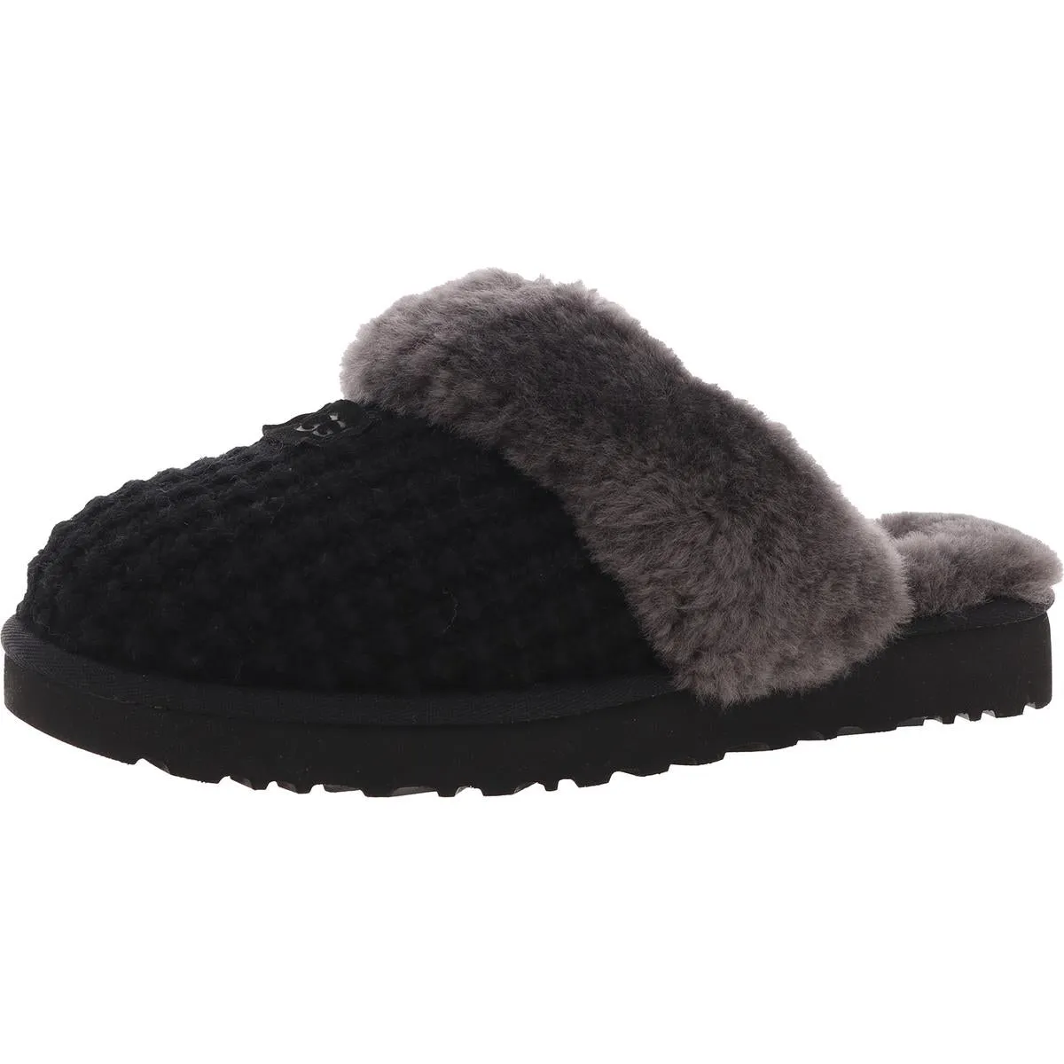 Cozy Womens Slip On Leather Slide Slippers