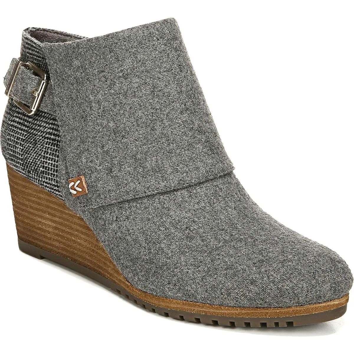 Create Womens Faux Suede Wedges Booties